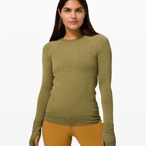 Lululemon Rest Less Bubble Dot Pullover - Hazel Green/Moss